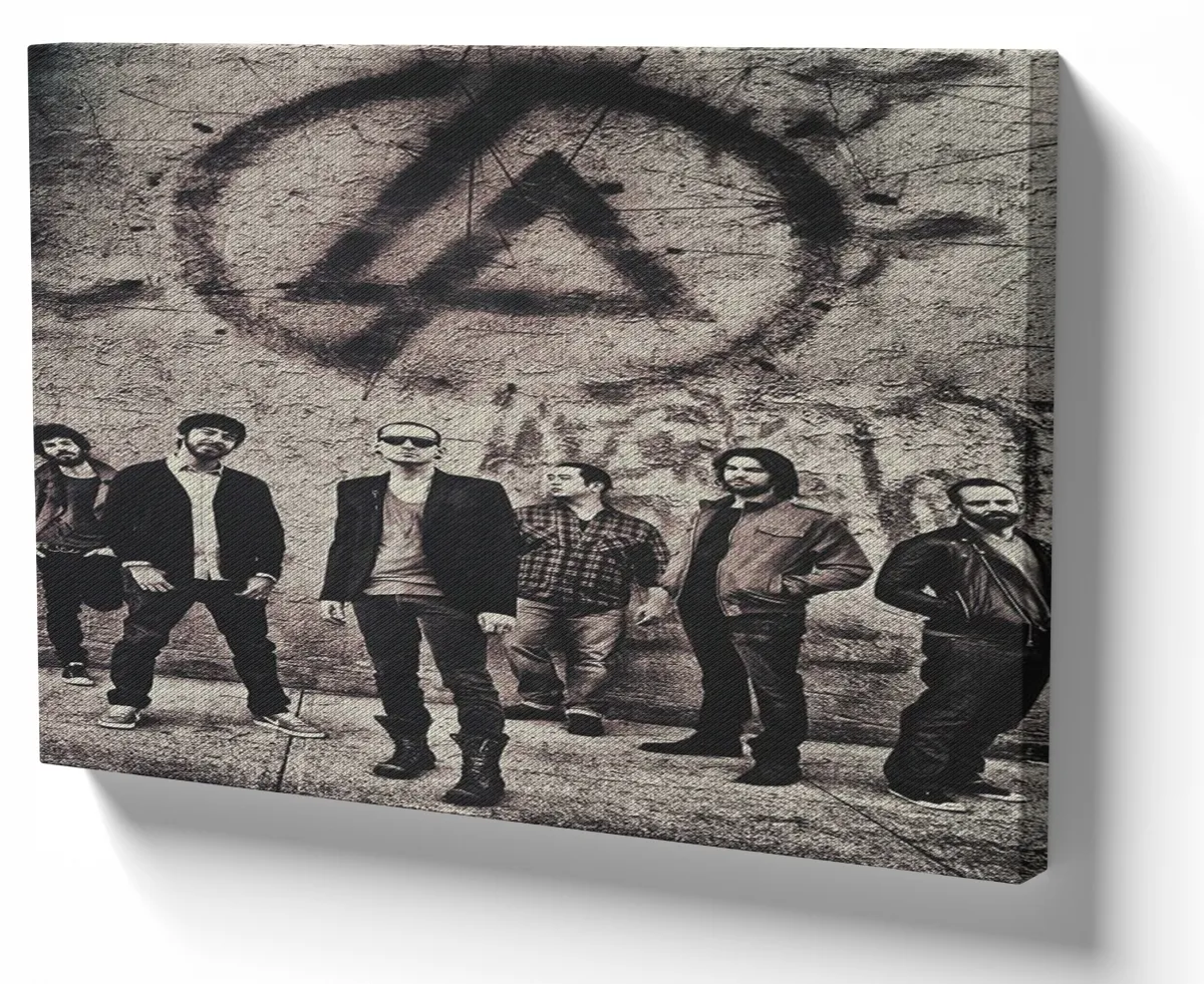 Azulejo decorativo personalizado parede ou mesa Linkin Park banda