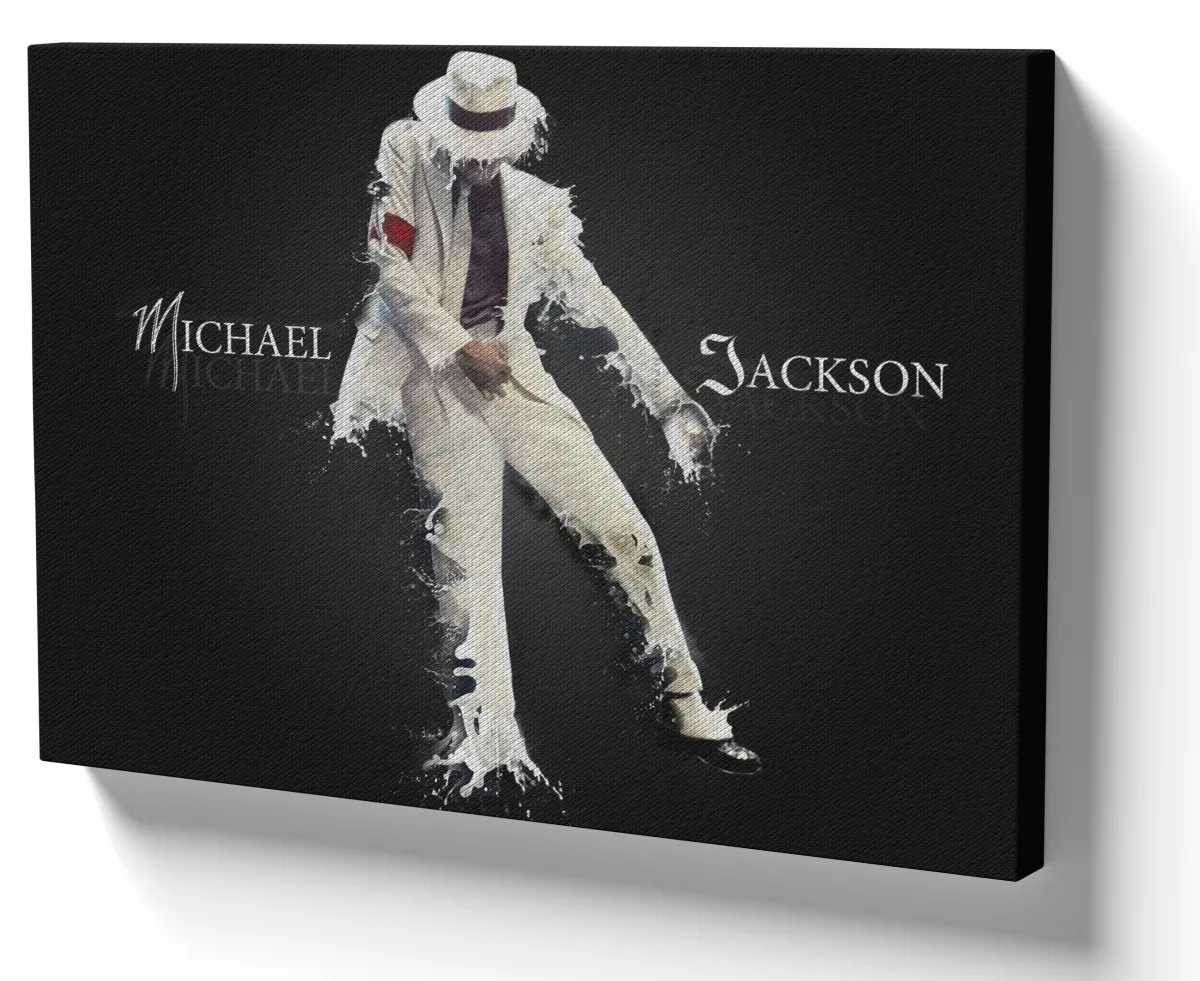 Azulejo decorativo personalizado parede ou mesa Michael Jackson terno branco
