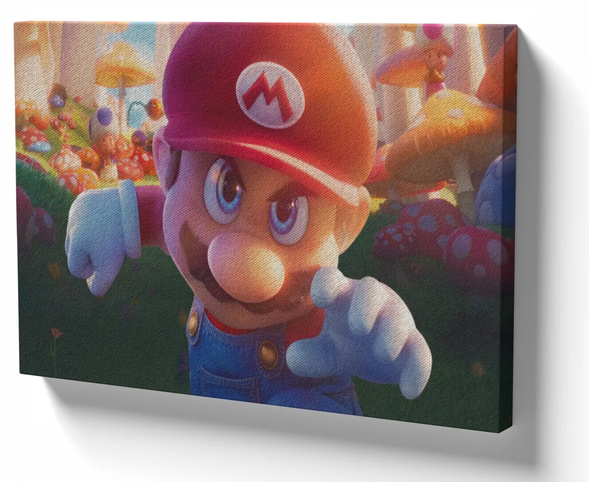 Azulejo decorativo personalizado parede ou mesa Mario Bros cogumelos Imagem