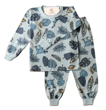 Pijama Infantil Tamanho 14 Masculino Longo com Punho - Foto 2