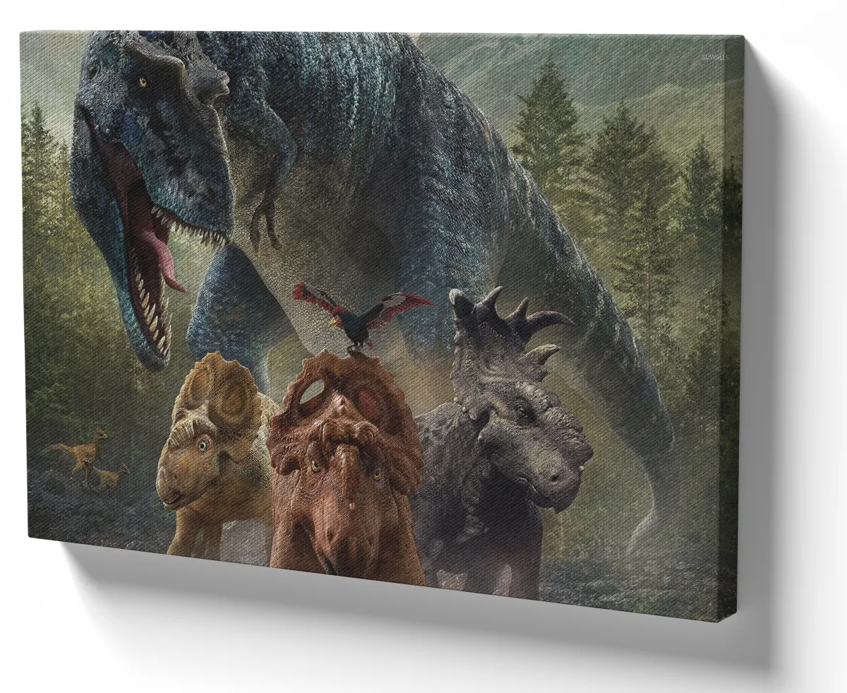 Azulejo decorativo personalizado parede ou mesa Dinossauros ferozes rex tiranossauro Imagem