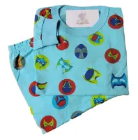 Pijama Infantil Masculino Tamanho 6 Longo com Punho - Foto 3