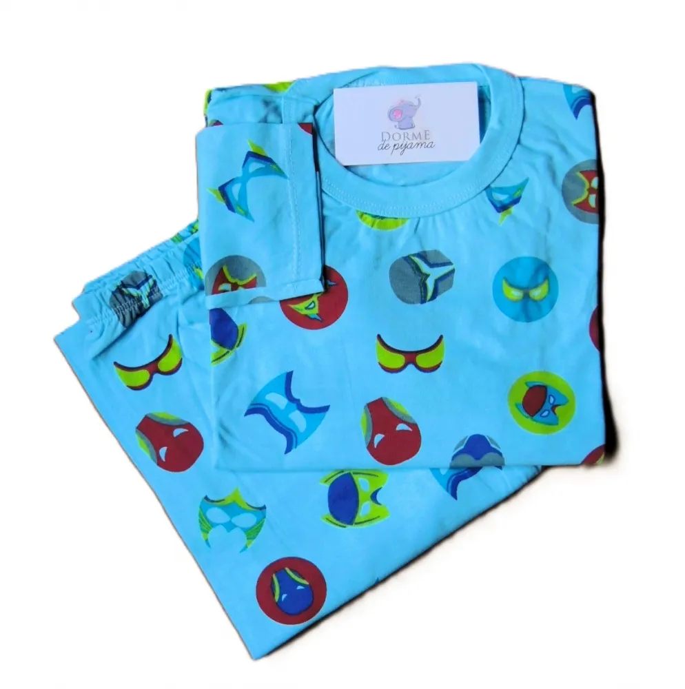 Pijama Infantil Tamanho 8 Masculino Manga Longa 