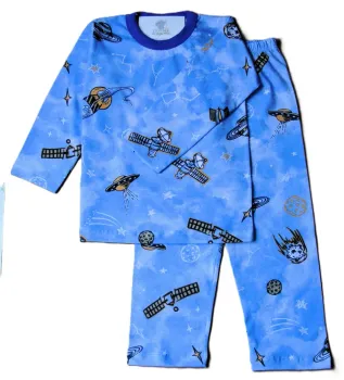 Pijama Infantil Tamanho 8 Masculino Manga Longa  - Foto 2
