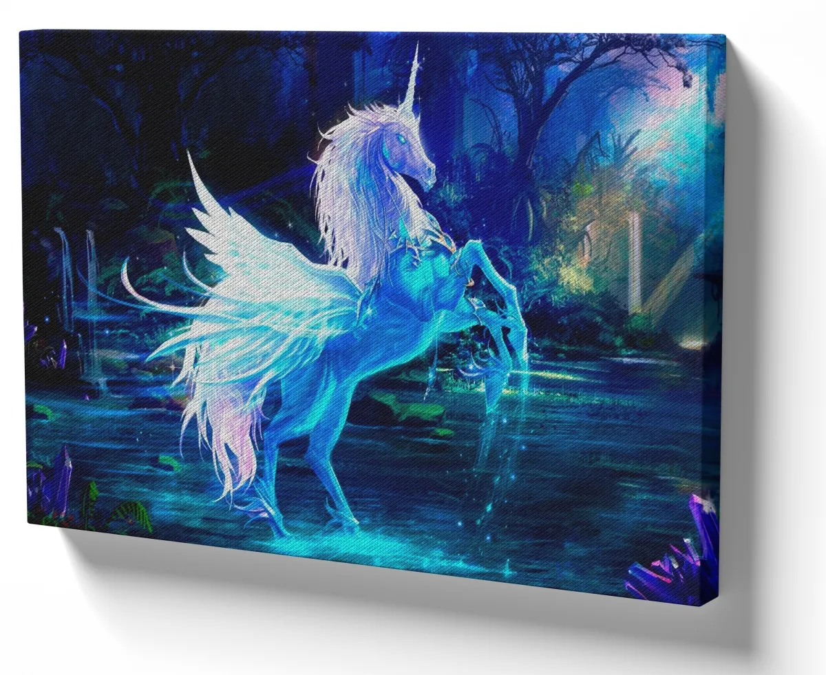 Azulejo decorativo personalizado parede ou mesa Pegasus Cavalo unicórnio