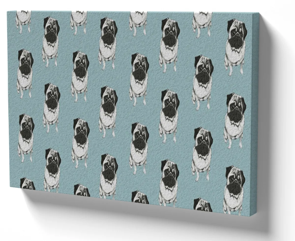 Azulejo decorativo personalizado parede ou mesa Pug cachorro cão dog