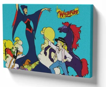 Azulejo decorativo personalizado parede ou mesa Cavalo de Fogo e madrasta