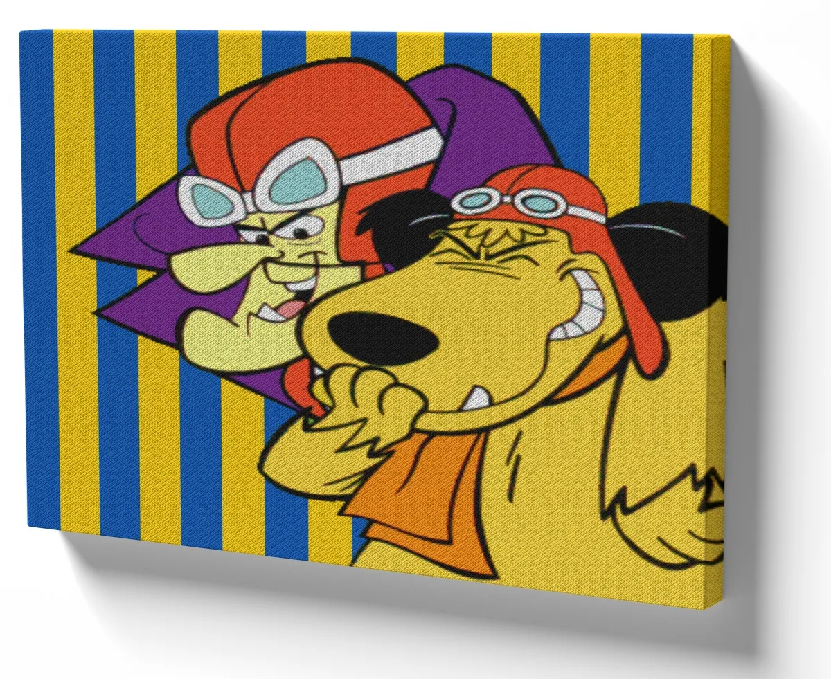 Azulejo decorativo personalizado parede ou mesa Dick Vigarista Mutley rindo Imagem