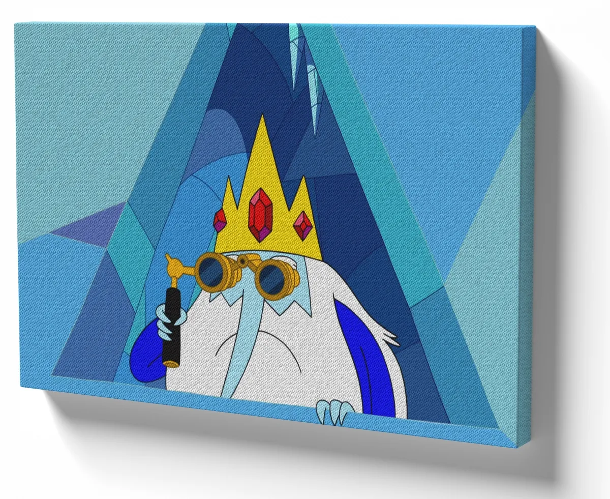 Azulejo decorativo personalizado parede ou mesa Rei Gelado Hora Aventura