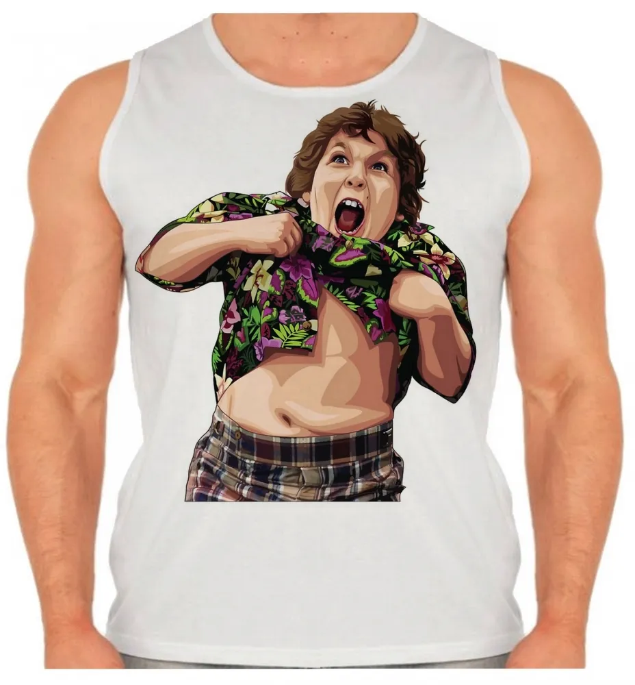 Camiseta Regata adulto ou infantil Gordo goonies filme antigo Imagem
