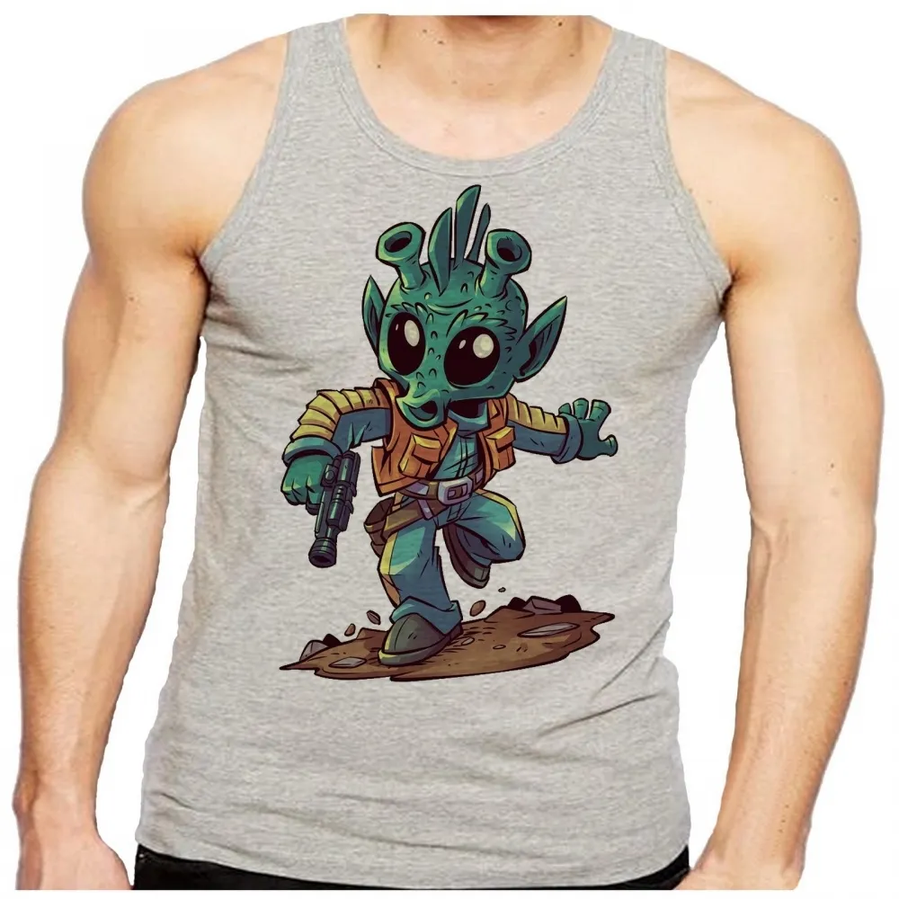 Camiseta Regata adulto ou infantil greedo star wars personagem Imagem