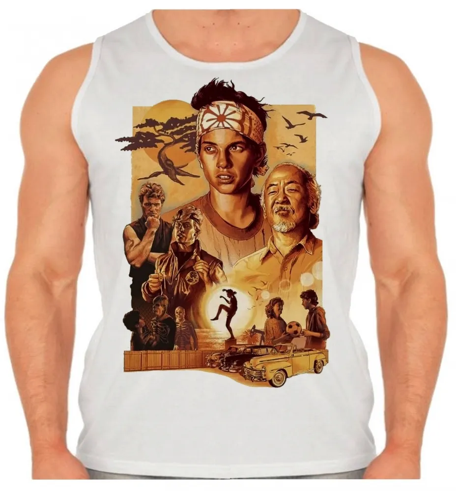 Camiseta Regata adulto ou infantil Karate kid filme antigo Imagem