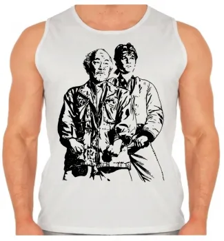 Camiseta Regata adulto ou infantil Karate kid SR Miyagi Daniel Sun Cobra Kai - Foto 2