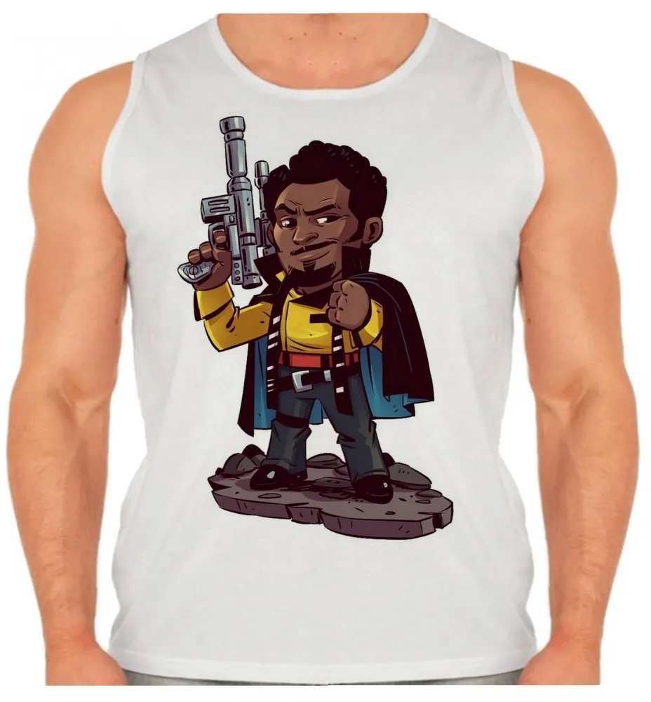Camiseta Regata adulto ou infantil Lando Calrissian star Wars
