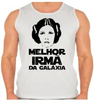 Camiseta Regata adulto ou infantil Melhor Irmã Leia star wars princesa - Foto 2