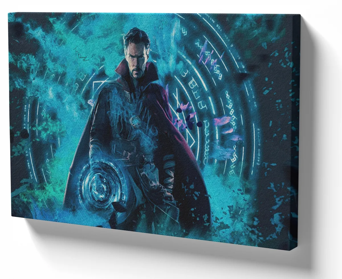 Azulejo decorativo personalizado parede ou mesa Doutor Estranho azul