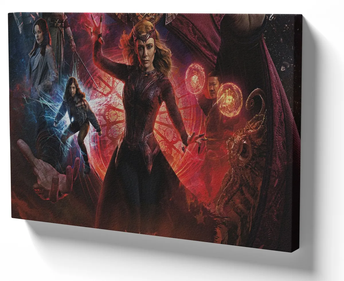 Azulejo decorativo personalizado parede ou mesa Feiticeira Wanda Scarlat