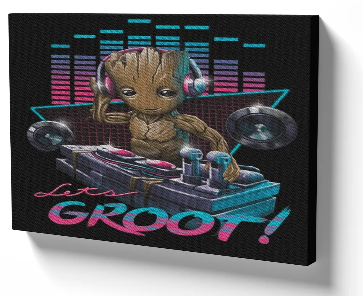 Azulejo decorativo personalizado parede ou mesa groot baby guardioes galaxia Imagem