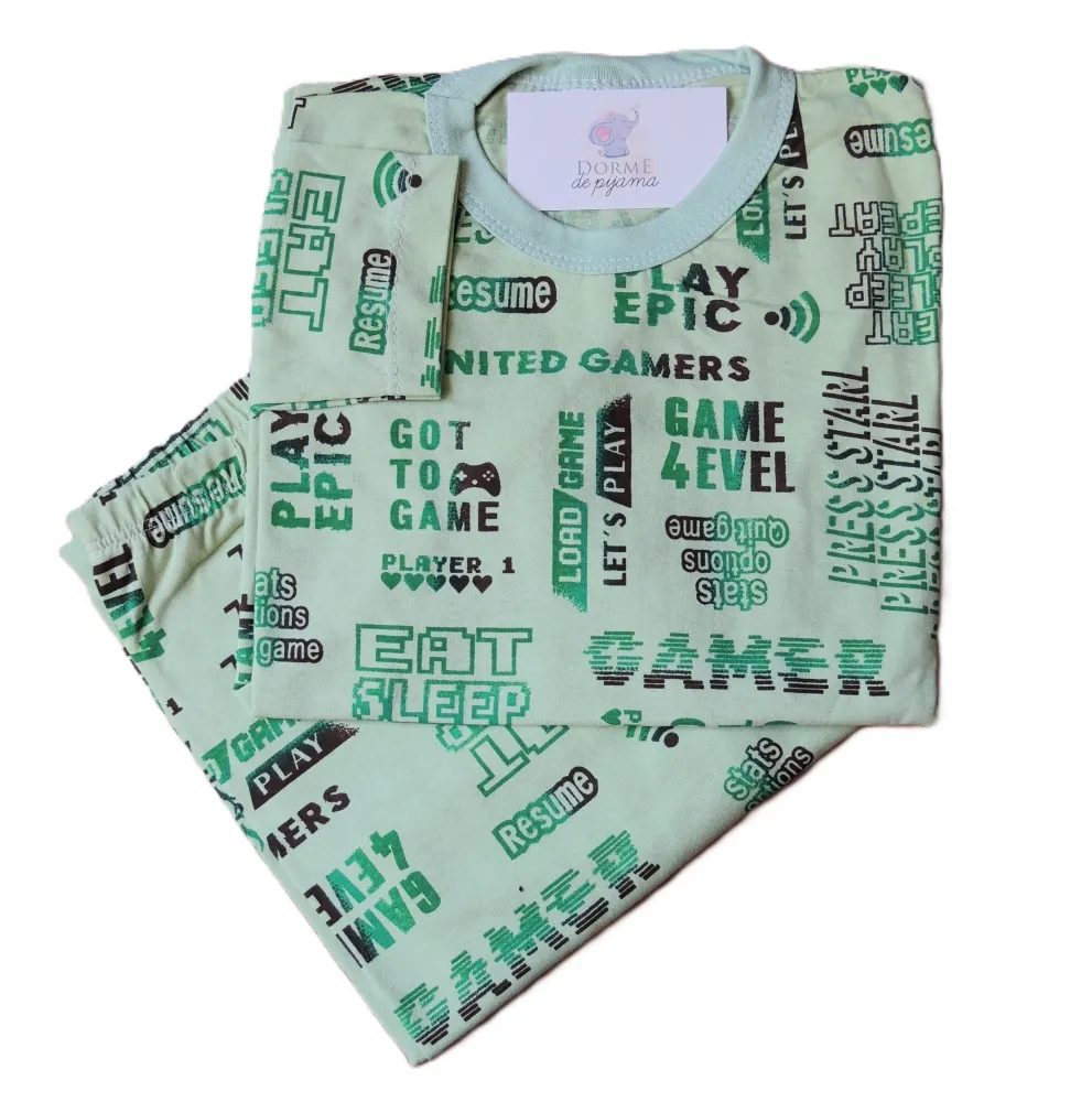 Pijama Infantil Masculino Tamanho 10 