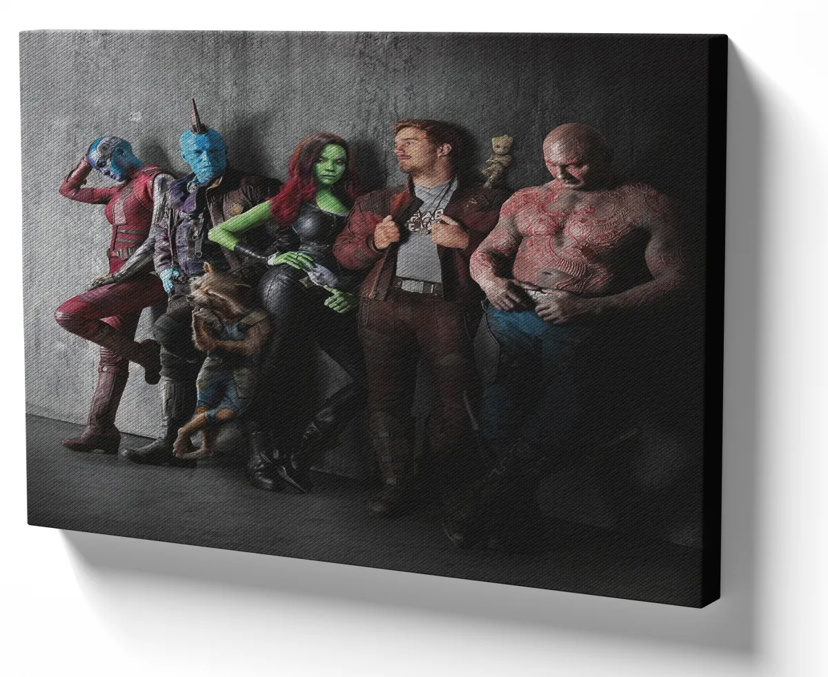 Azulejo decorativo personalizado parede ou mesa Guardiões da Galáxia equipe