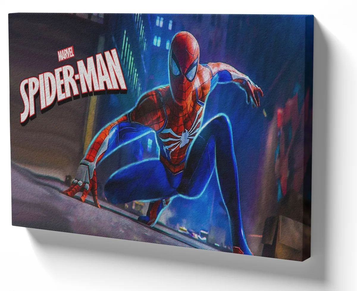 Azulejo decorativo personalizado parede ou mesa Homem aranha azul Imagem