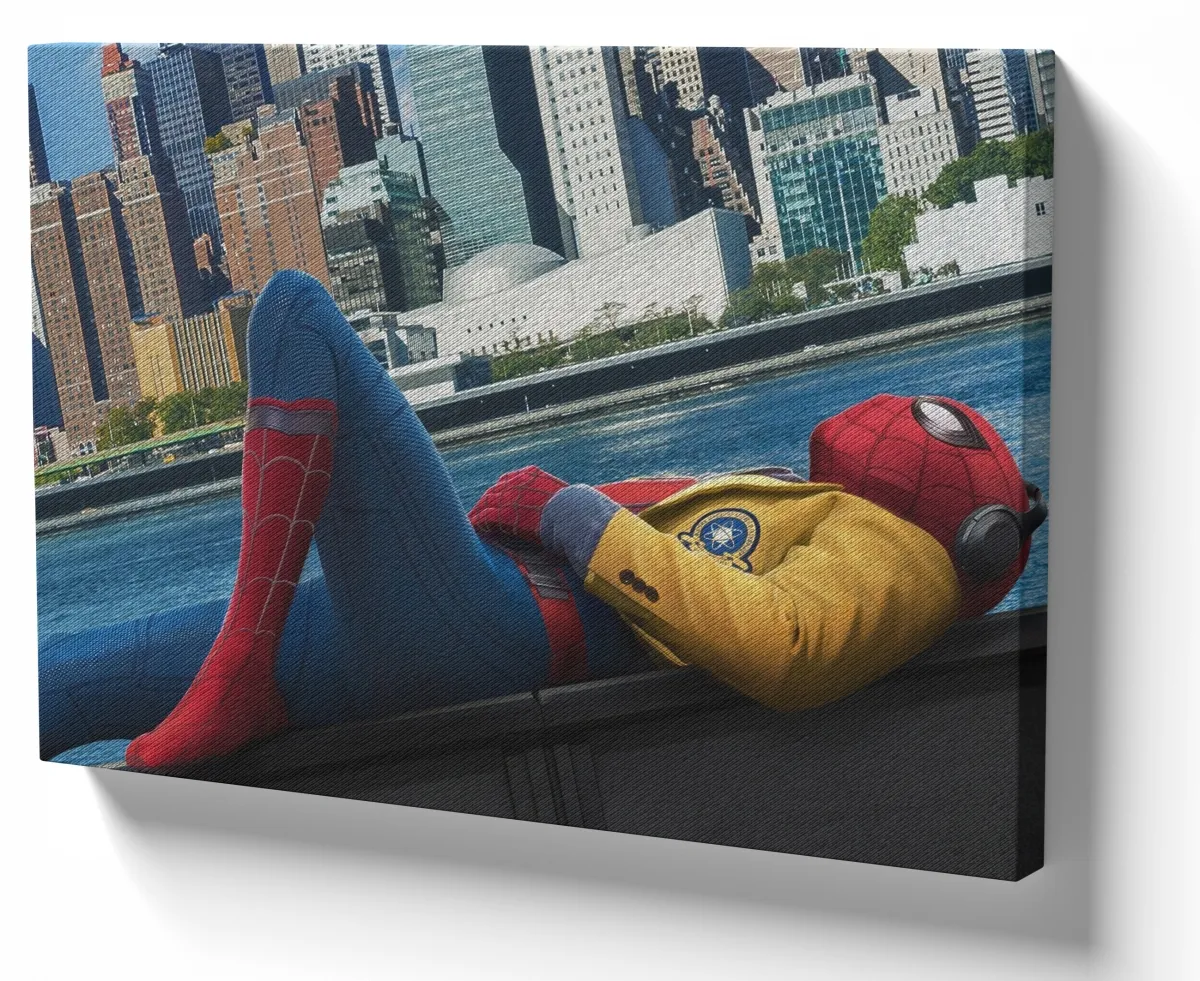 Azulejo decorativo personalizado parede ou mesa Homem Aranha Longe casa Imagem