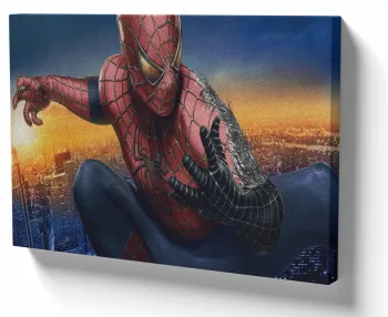 Azulejo decorativo personalizado parede ou mesa Homem Aranha negro