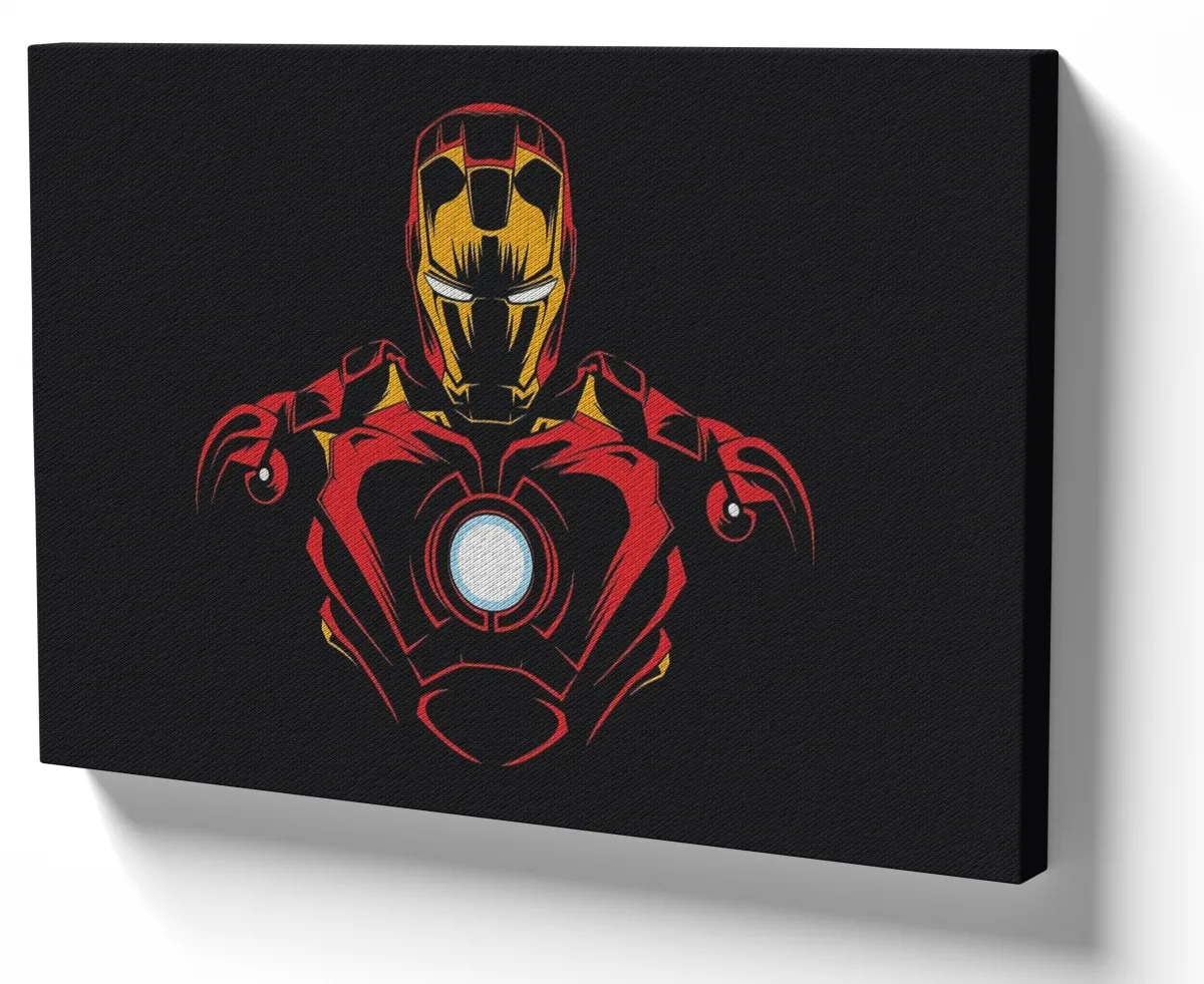 Azulejo decorativo personalizado parede ou mesa Homem de Ferro black