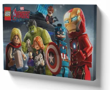 Azulejo decorativo personalizado parede ou mesa Lego Vingadores thor hulk