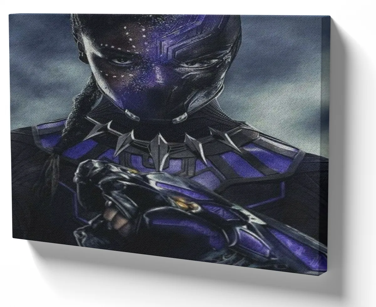 Azulejo decorativo personalizado parede ou mesa Pantera Negra Shuri Imagem