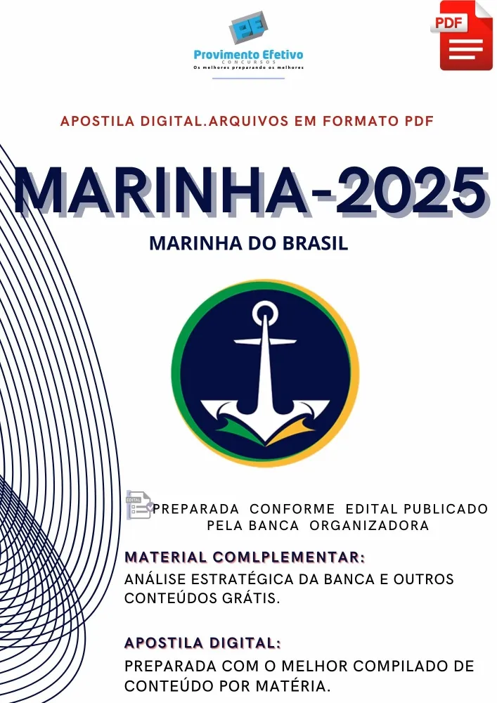 Apostila Marinha 2025 CP-CSM Enfermagem Imagem