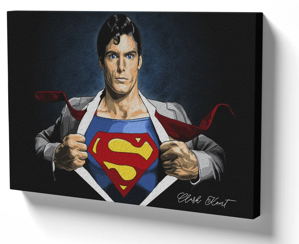 Azulejo decorativo personalizado parede ou mesa Superman Clark Kent super homen Imagem