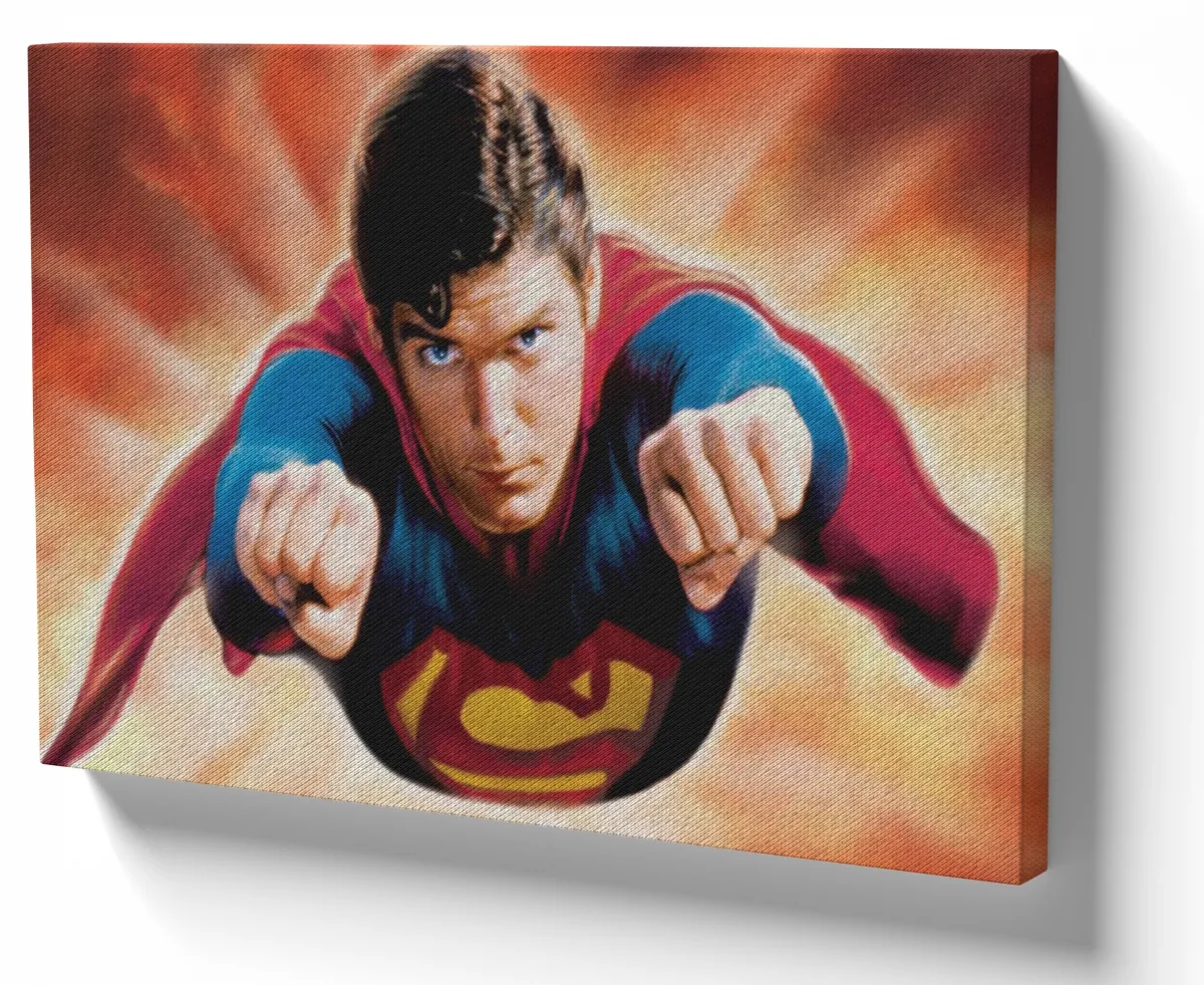 Azulejo decorativo personalizado parede ou mesa Superman clássico