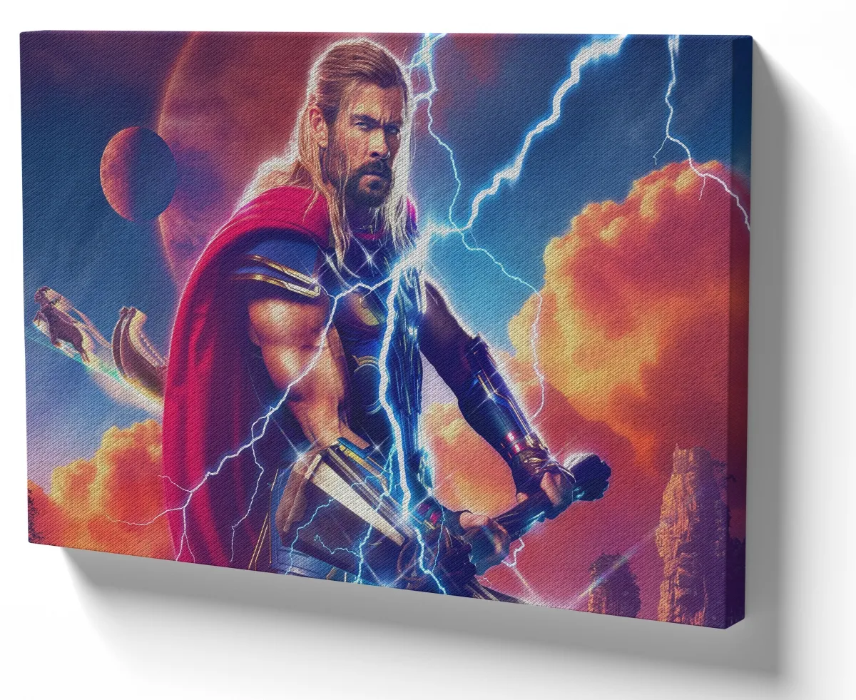 Azulejo decorativo personalizado parede ou mesa Thor Amor e trovão
