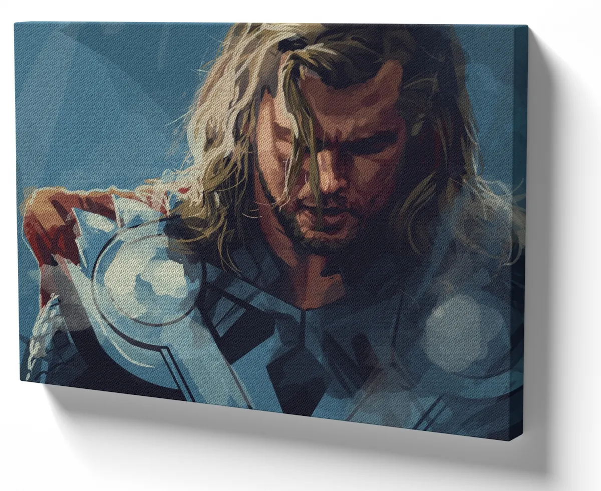 Azulejo decorativo personalizado parede ou mesa Thor desenho Imagem