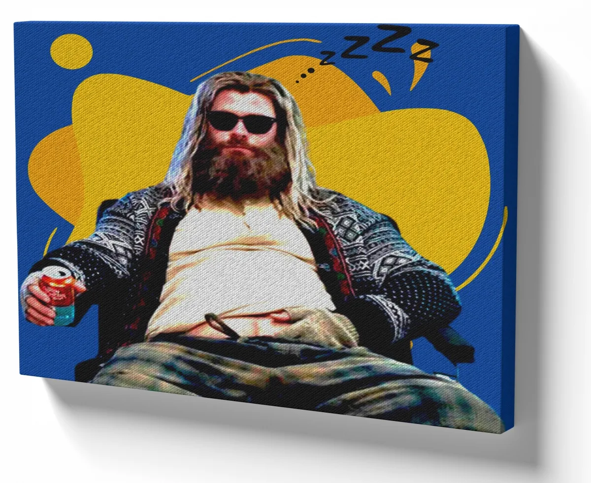 Azulejo decorativo personalizado parede ou mesa Thor obeso Imagem