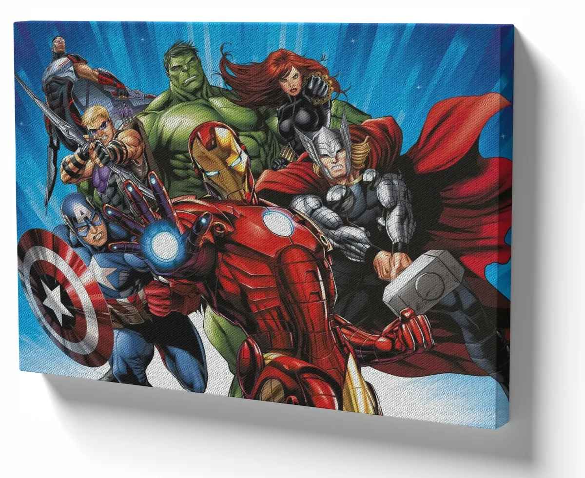 Azulejo decorativo personalizado parede ou mesa Vingadores desenho Imagem