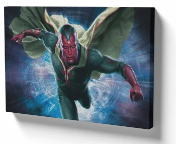 Azulejo decorativo personalizado parede ou mesa Visão Marvel
