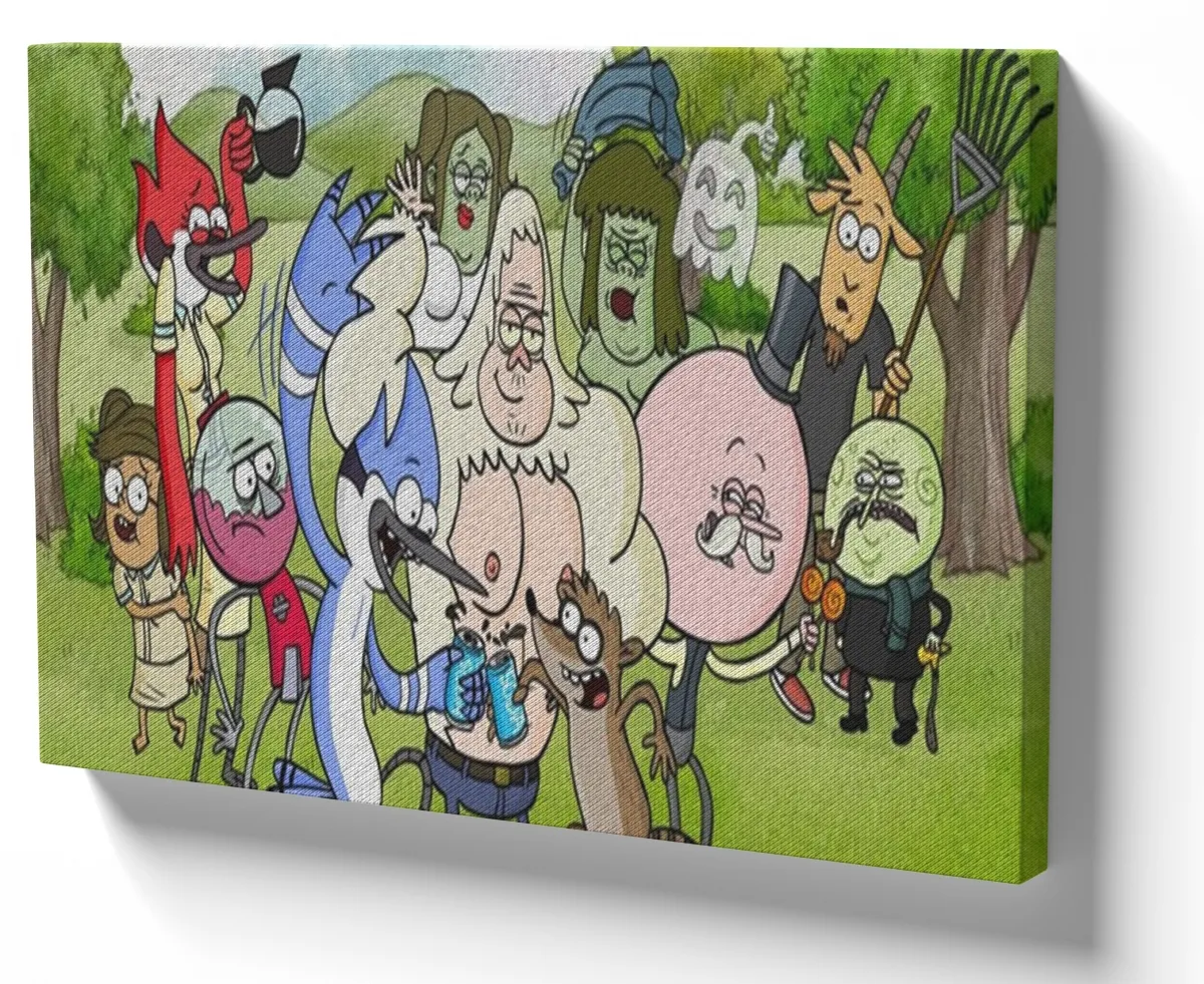 Azulejo decorativo personalizado parede ou mesa Apenas um Show regular show