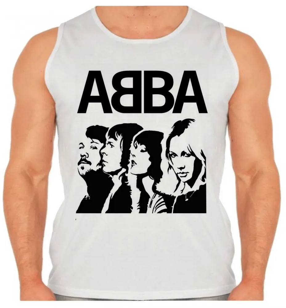 Camiseta Regata adulto ou infantil Abba banda rock antiga Imagem