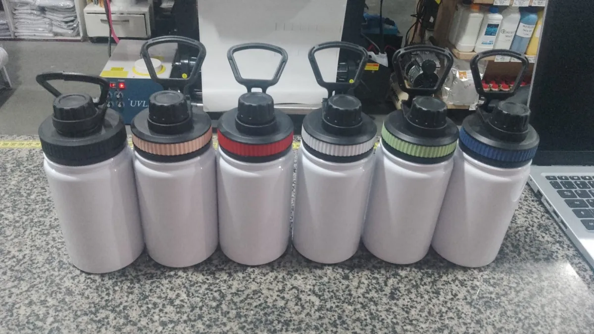SQUEEZE DE ALUMINIO BRANCA 500ML -TMP CANTIL CORES Imagem