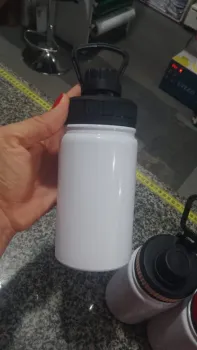 SQUEEZE DE ALUMINIO BRANCA 500ML -TMP CANTIL CORES - Foto 2