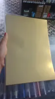 PAPEL FOTOGRAFICO PLASTICO PVC ADESIVO DOURADO 3D A4 130G 20F - Foto 2