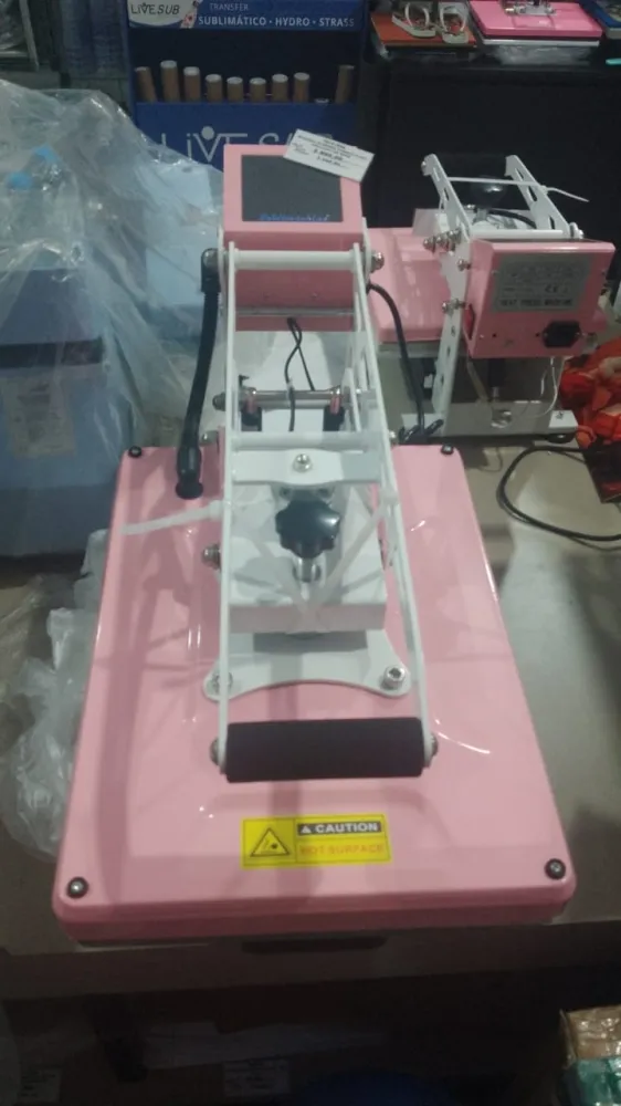 MAQUINA DE PRENSA TERMICA PLANA 33X45 220V -ROSA VM