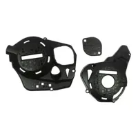 PROTETOR TAMPA LATERAL MOTOR DEFENDER CRF 250F PRETO - AMX