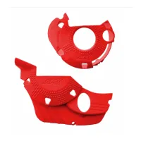 PROTETOR TAMPA LATERAL MOTOR CRF 250F VERMELHO - AMX
