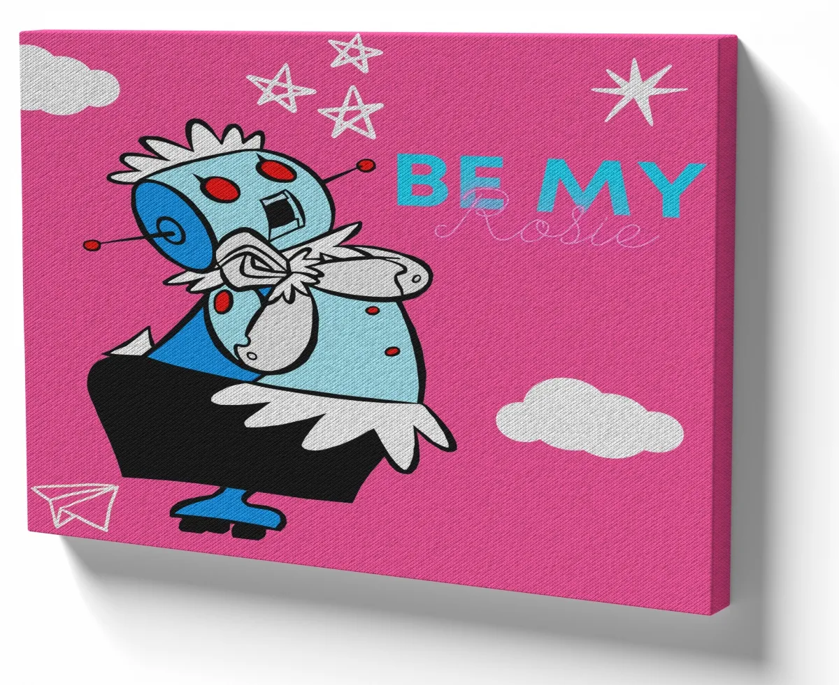 Azulejo decorativo personalizado parede ou mesa Rosie jetsons desenho antigo