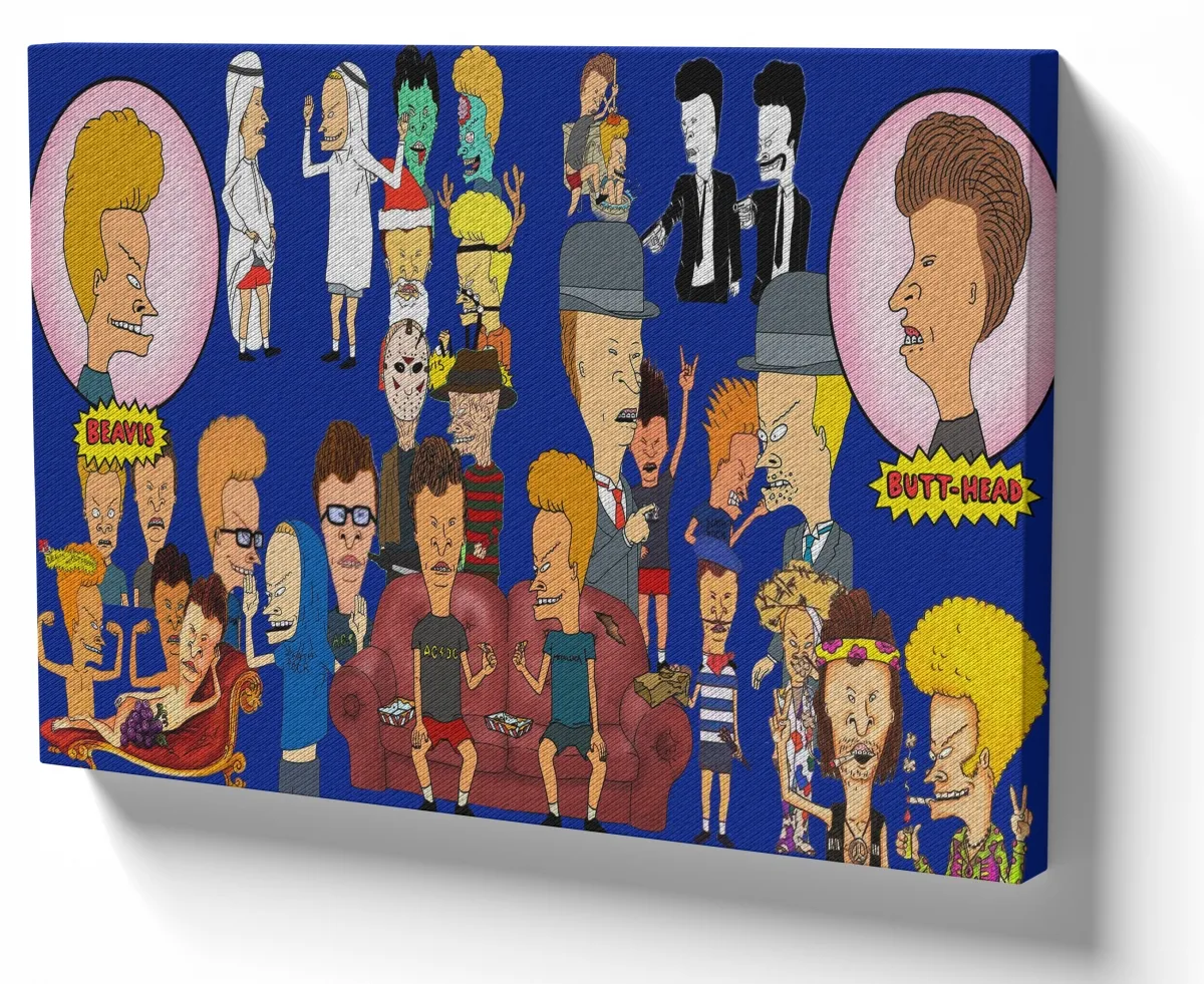 Azulejo decorativo personalizado parede ou mesa beavis and butt head Imagem