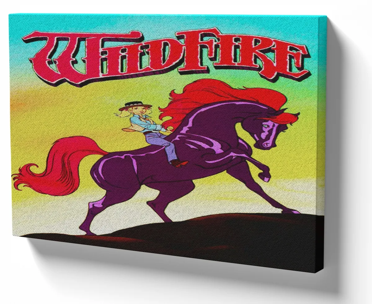 Azulejo decorativo personalizado parede ou mesa Cavalo de Fogo Princesa Sarah Imagem