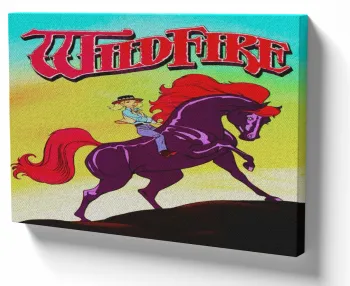 Azulejo decorativo personalizado parede ou mesa Cavalo de Fogo Princesa Sarah